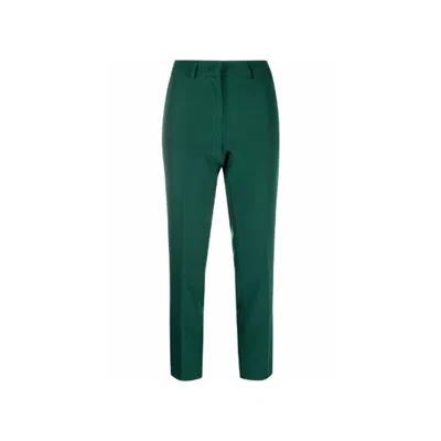 Blanca Vita Cropped Tailored Trousers In Green