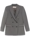 Blanca Vita Double-breasted Blazer In Grey