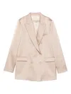 Blanca Vita Double-breasted Blazer In Neutral