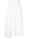 BLANCA VITA DRAPED MIDI SKIRT