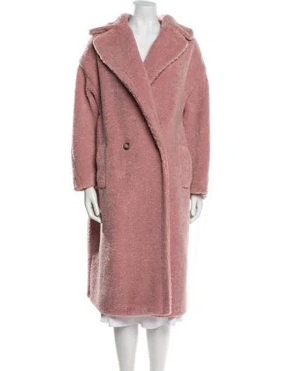 Pre-owned Blanca Vita Faux Fur Coat In Pink