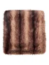 Blanca Vita Faux-fur Scarf In Brown