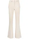 Blanca Vita Flared Crepe Trousers In Neutrals