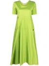 Blanca Vita Flared T-shirt Dress In Green