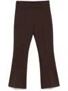 Blanca Vita Flared Trousers In Brown