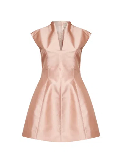 Blanca Vita Powder Pink Taffeta Alinka Mini Dress