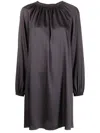 Blanca Vita Asplenium Satin Dress In Grey