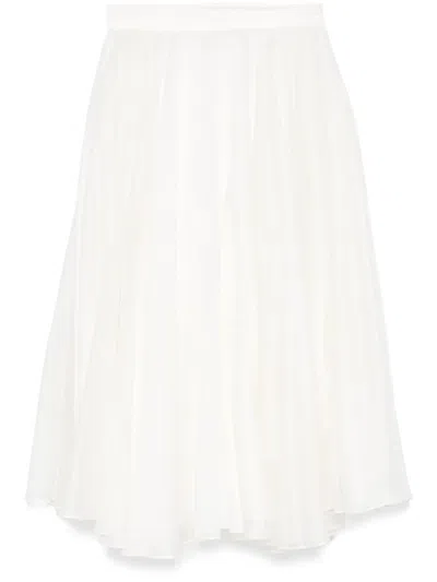 Blanca Vita Gaudia Midi Skirt In White