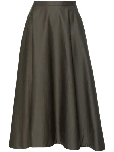 Blanca Vita Gengy Midi Skirt In Grey