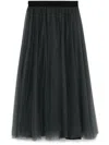 Blanca Vita Gerby Maxi Skirt In Grey