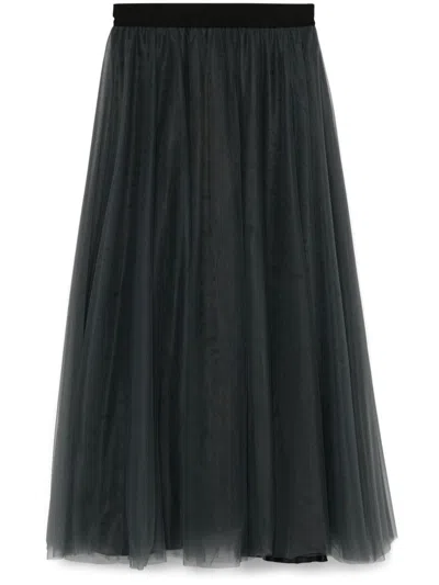 Blanca Vita Gerby Maxi Skirt In Grey
