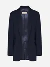 Blanca Vita Blue Cady Gesne Blazer In Blue