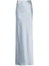 Blanca Vita Ginestra Satin Long Skirt In Blue