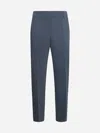 Blanca Vita Pioppo Trumpet Trousers In Gray Stretch Jersey