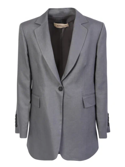 Blanca Vita Grey Single-breasted Jacket