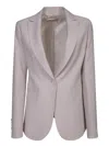 BLANCA VITA BLANCA VITA GREY SINGLE-BREASTED JACKET