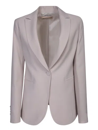 Blanca Vita Grey Single-breasted Jacket