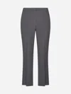 Blanca Vita Pleomele Cropped Trousers In Smoke