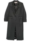 Blanca Vita Herringbone-pattern Coat In Grey
