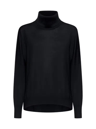 Blanca Vita High Neck Sweater In Black