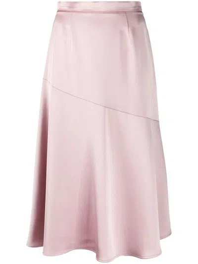 Blanca Vita Giada Satin Mini Skirt In Pink