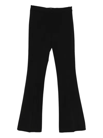 Blanca Vita High-waisted Flared Trousers In Black