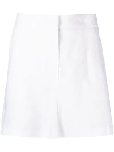 Blanca Vita High-waisted Tailored Shorts In Weiss