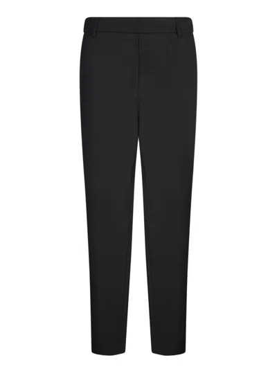Blanca Vita High-waisted Trousers With Tapered Cut In Black