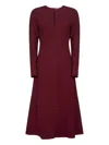 Blanca Vita Keyhole-neck Flared Midi Dress