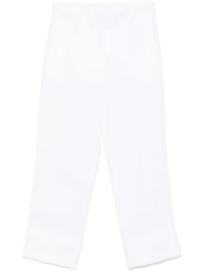 Blanca Vita Gerade Leinenhose In Weiss
