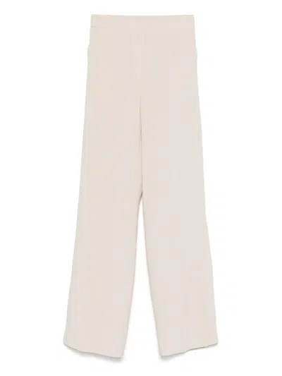 Blanca Vita Linen Trousers In Neutral