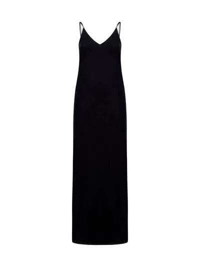 BLANCA VITA LONG DRESS IN BLACK VELVET