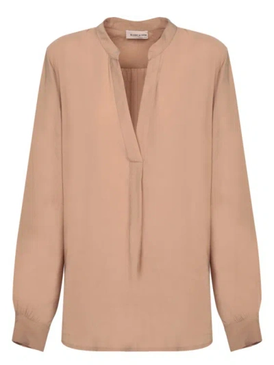 Blanca Vita Long Sleeve Tunic In Beige