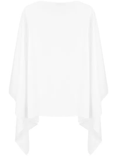 Blanca Vita Long Wide-sleeved Blouse In Weiss