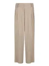 BLANCA VITA BLANCA VITA MASTIC VISCOSE TWILL TROUSERS