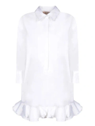 Blanca Vita Mini Dress With Long Sleeves In White
