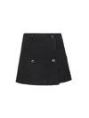 Blanca Vita Buttoned Tweed Mini Skirt
