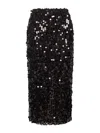 Blanca Vita Onyx Sequins Gralis Midi Pencil Skirt
