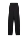 Blanca Vita Onyx Stretch Canvas Pulsa One-pleat Trousers In Black