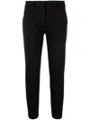 Blanca Vita Pancratium Slim-cut Chinos In Schwarz