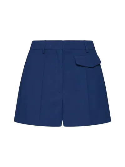 Blanca Vita Pocket-detail Tailored Shorts In Blue