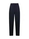 Blanca Vita Blue Gabardine Pulsa Trousers In Topazio