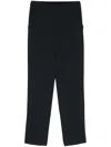 Blanca Vita Slim-fit Cropped Trousers In Blue