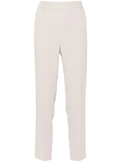 Blanca Vita Pelargo Slim-cut Tailored Trousers In Neutrals