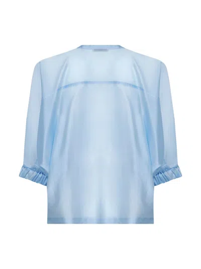 Blanca Vita Periwinkle Blue Voile Ciker Tunic Shirt
