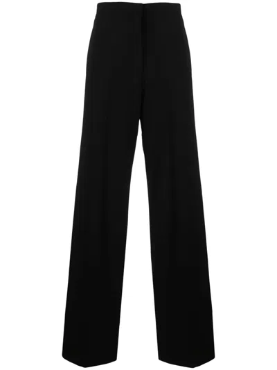 Blanca Vita Persea High-waisted Palazzo Trousers In Schwarz