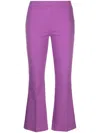 Blanca Vita Petunia Cropped Trousers In Purple