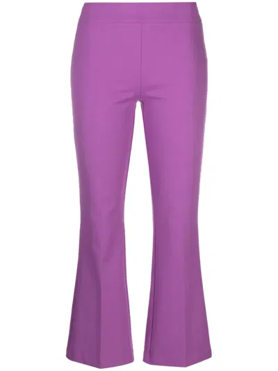 Blanca Vita Petunia Cropped Trousers In Cyclamen