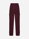 Blanca Vita Philody Wide-leg Cargo Trousers In Wine