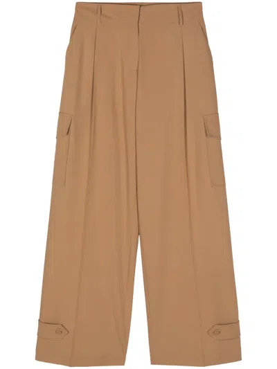 Blanca Vita Philody Wide-leg Cargo Trousers In Neutrals